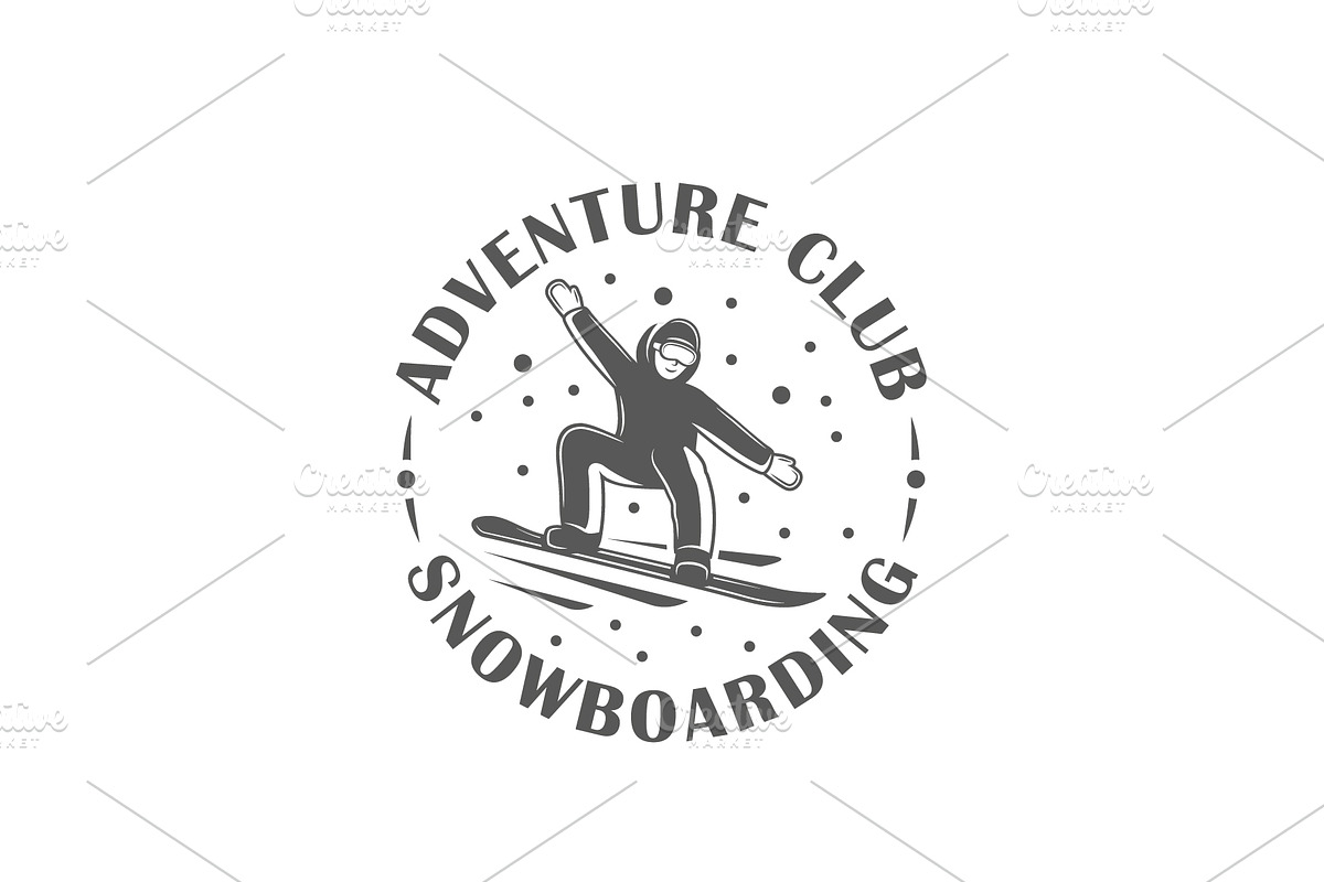 18 Snowboarding Logos Templates, a Branding & Logo Template by Art Design (Photo 23 of 26)