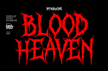 Blood Heaven - Horror Font