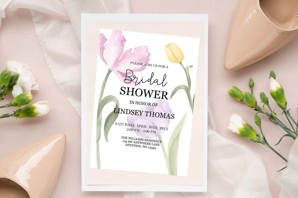 Watercolor Tulips Clipart, a Decorative Illustration by ArtGiftsStudio (Photo 2 of 6)