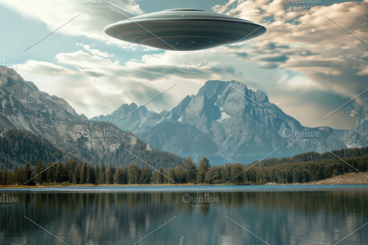 97 UFO objects flying in the sky, a Transportation Photo by Handmadefont (Photo 79 of 101)