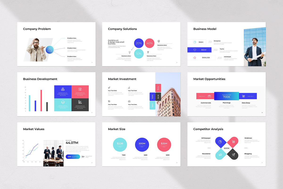 Business Deck Presentation Template preview 8