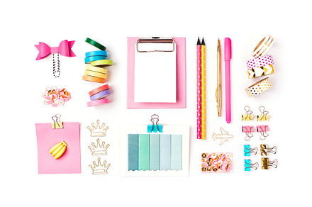 Stylish set with school stationery, a School & Education Photo by Maria Igisheva