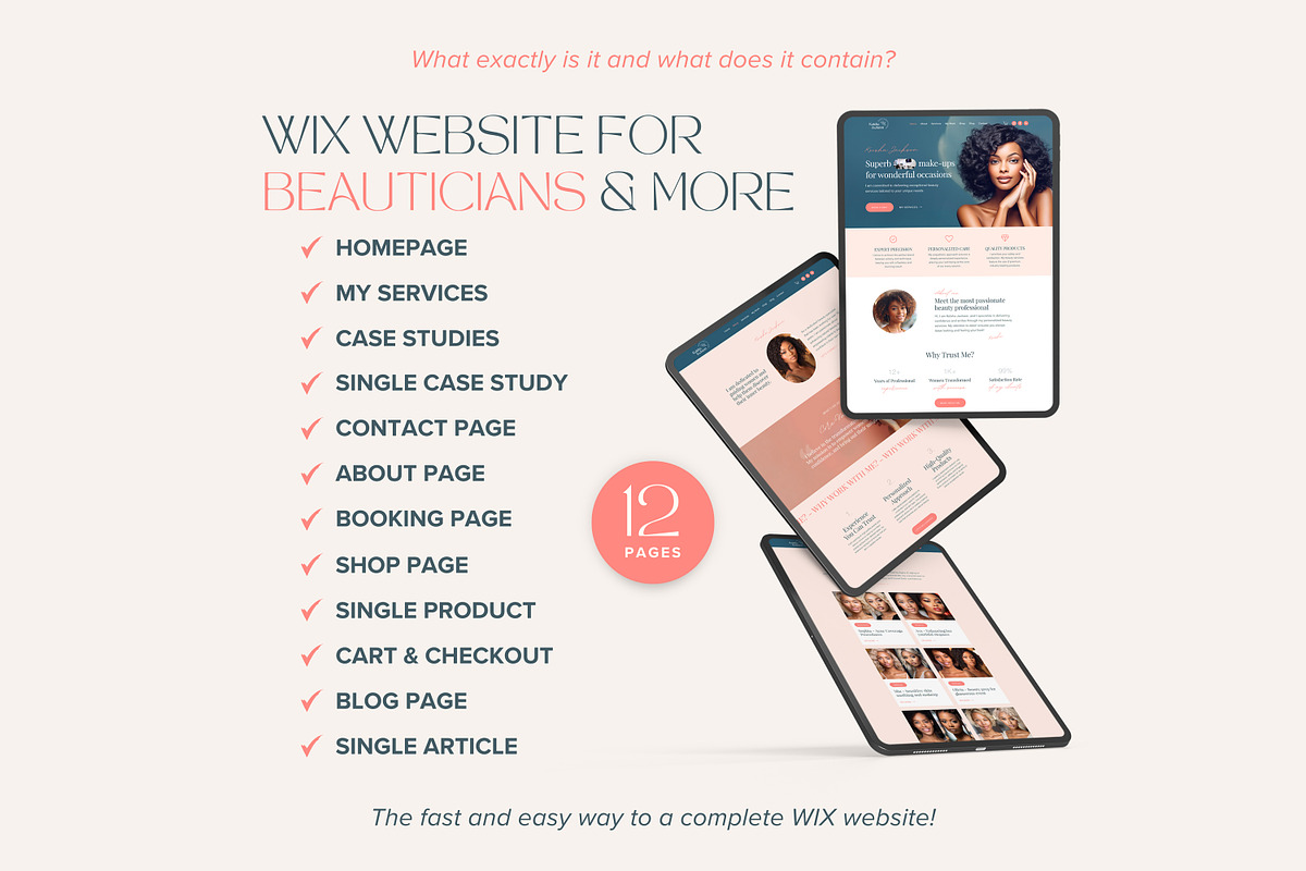 Beauty Wix Template Makeup Website, a Wix Template by vectorocean (Photo 3 of 11)