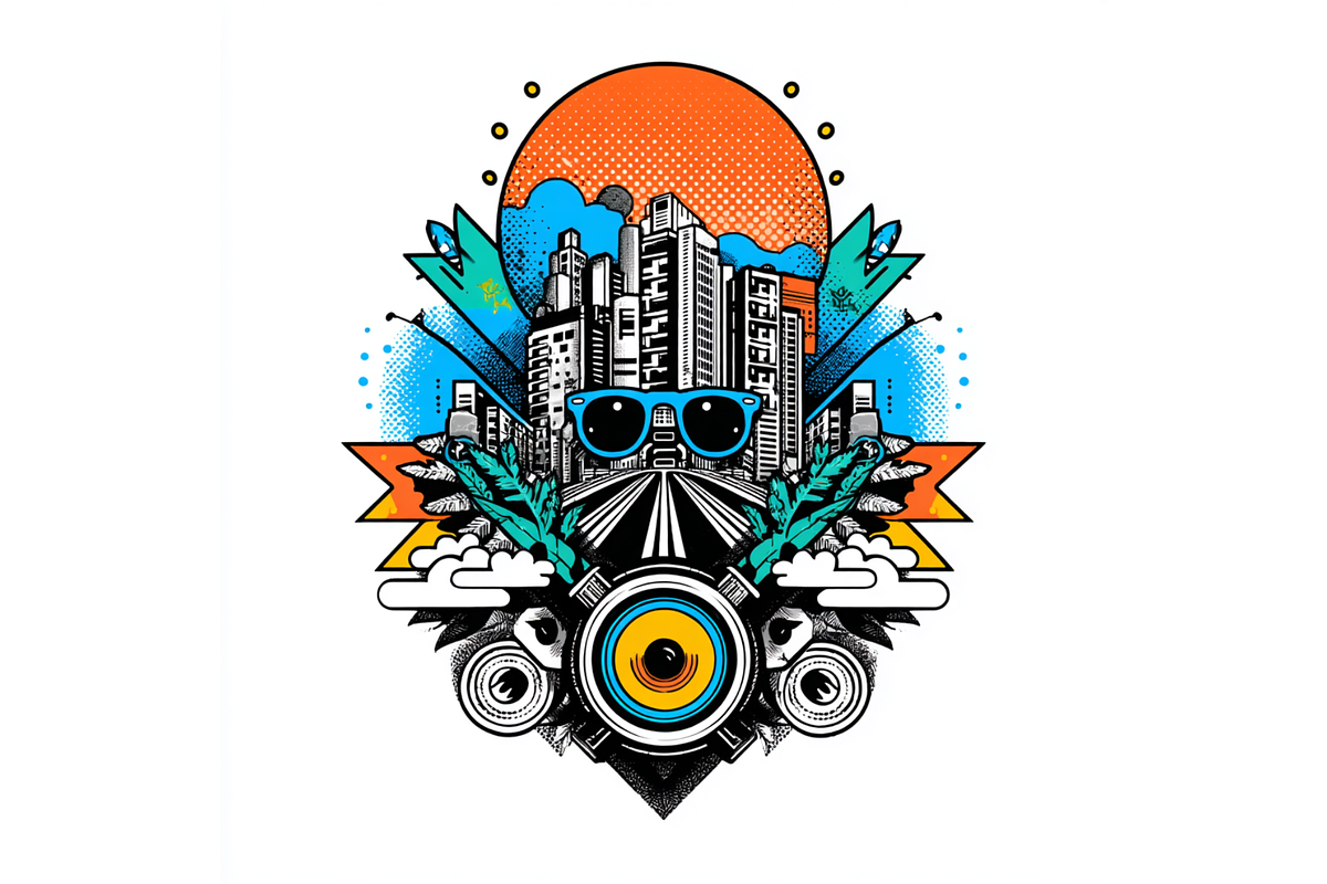 Prompt Retro Technology Sublimation, a Decorative Illustration by Creative design (Photo 4 of 7)