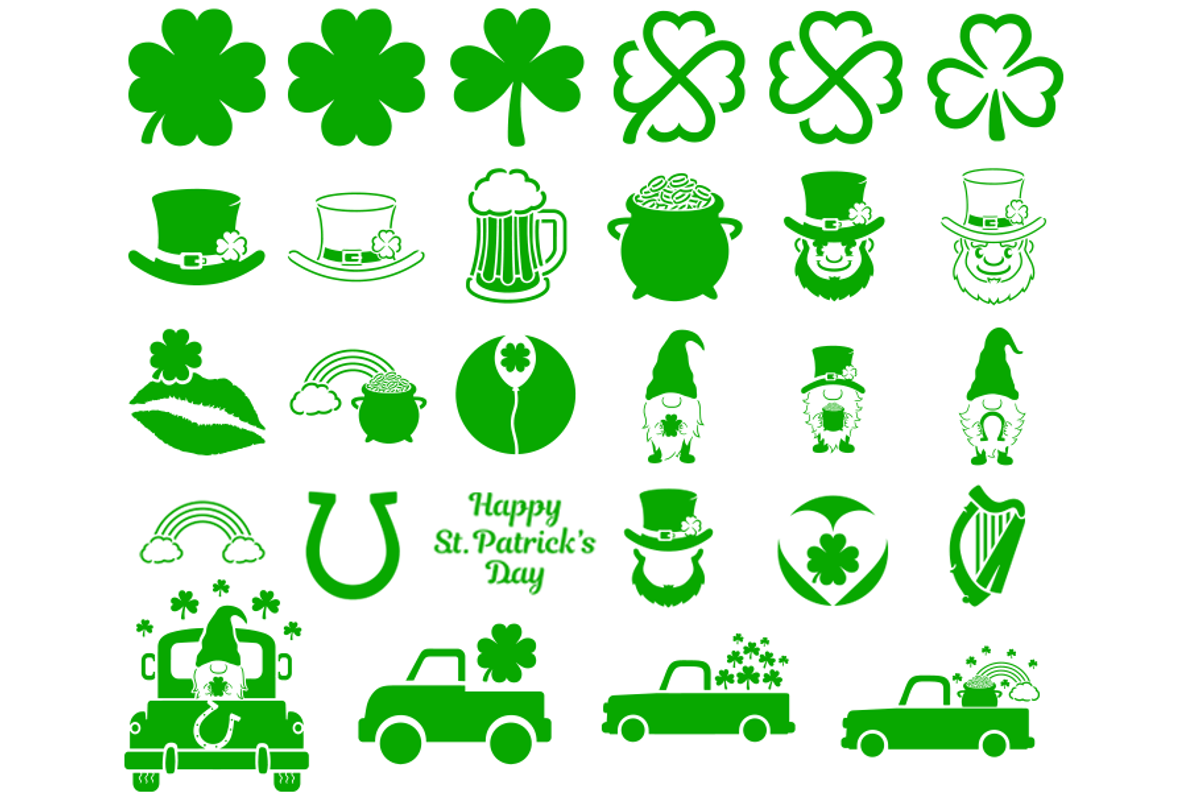 St Patrick Digital Stencil Bundles., an Object Graphic by Doodle Cloud Studio (Photo 1 of 2)