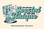 Klite - Retro Script, a Script Font by Graptail (Thumbnail 3 of 10)