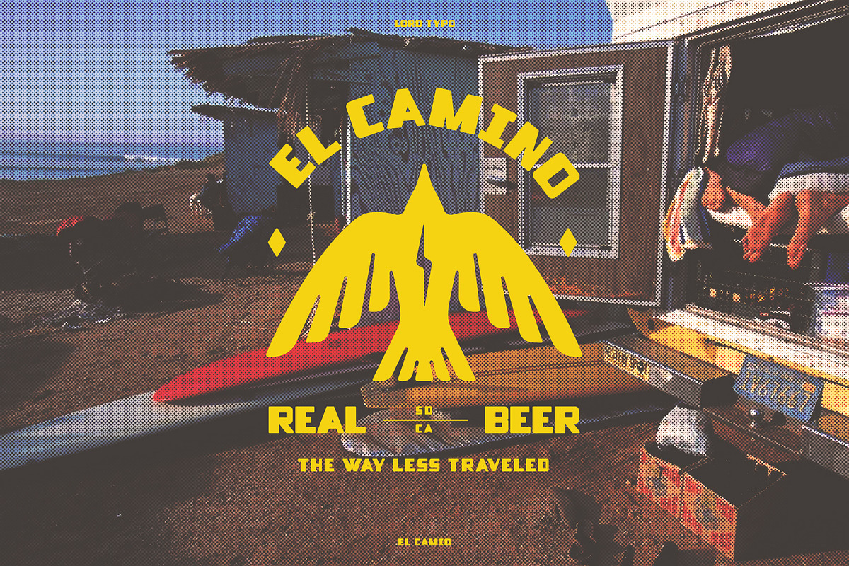 EL CAMIO — Retro/Modern Display Font, a Sans Serif Font by Mikey Weeks (Photo 8 of 12)