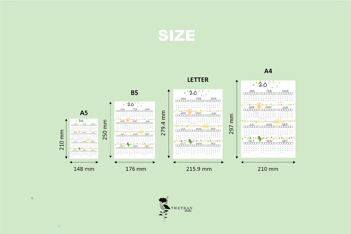 Circus Future Log | Digital Product, a Stationery Template by The Tran Studio (Photo 2 of 6)