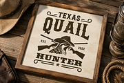 Bobwhite Quail Cowboy Hat Hunt Logo, a Branding & Logo Template by Enola99d (Thumbnail 1 of 2)
