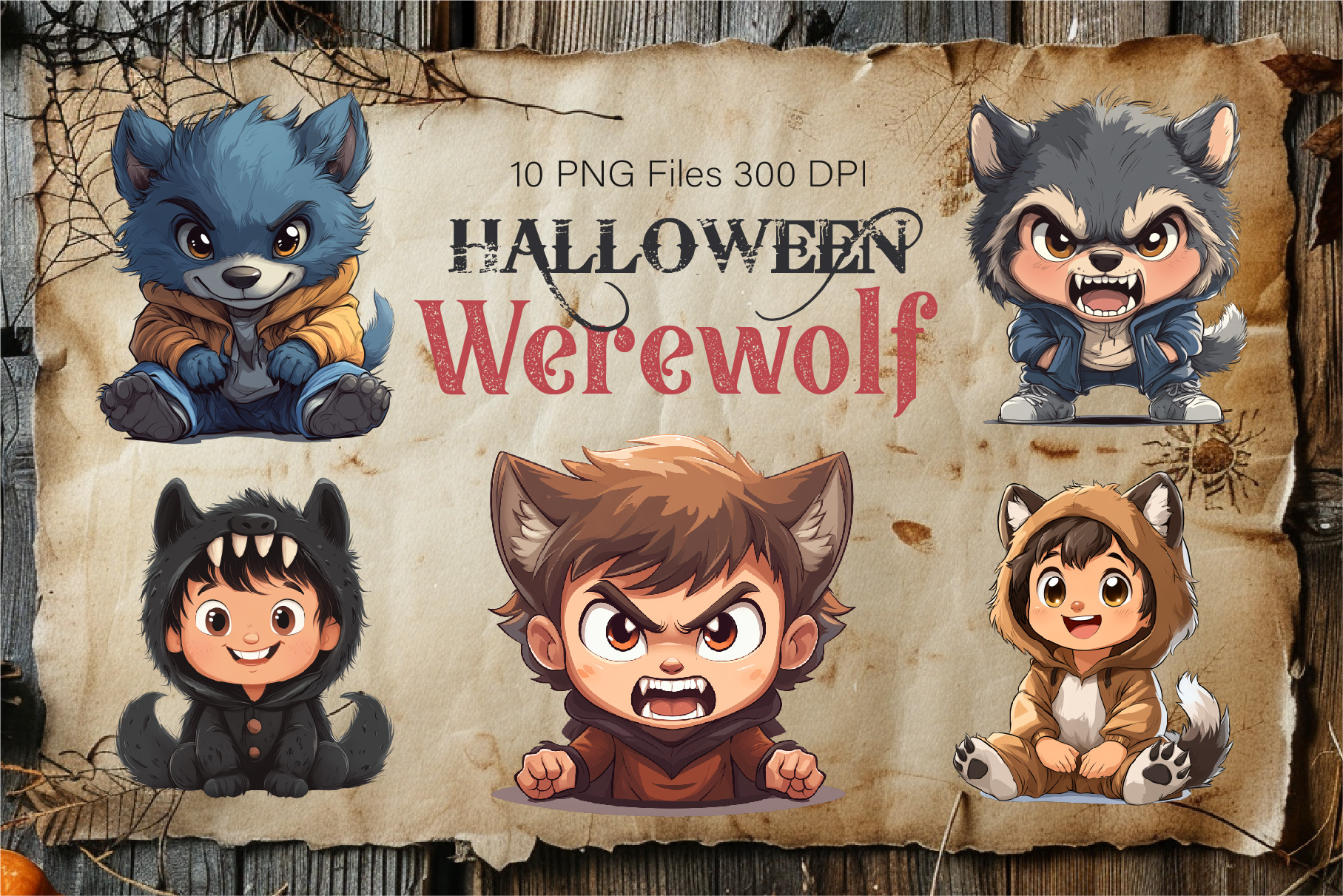 Cute Halloween Werewolf Tshirt by Store Keno  Creative Market