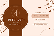 4 Elegant Menu Restaurant Templates, a Templates & Theme by TemplateCastleStore (Thumbnail 8 of 10)