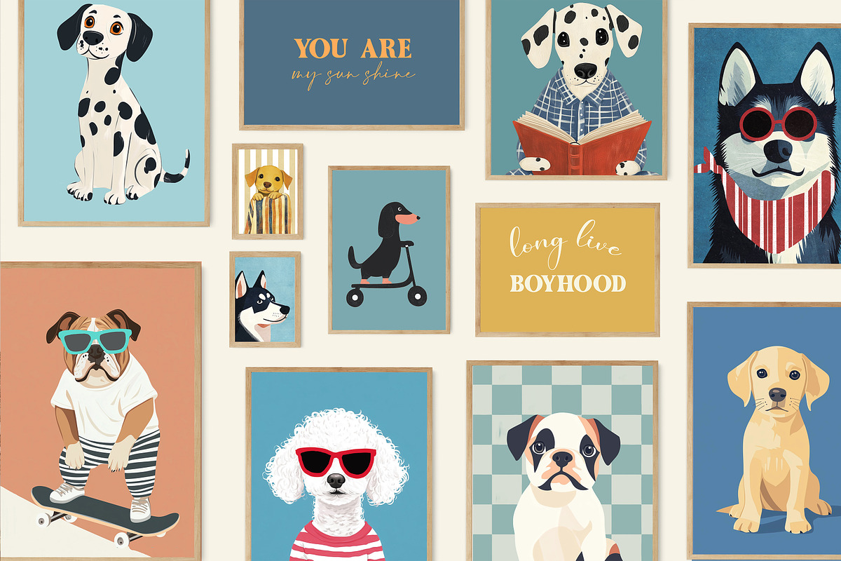 Boys Nursery Room Print Bundle, a Background Graphic by Artemsky (Photo 21 of 22)