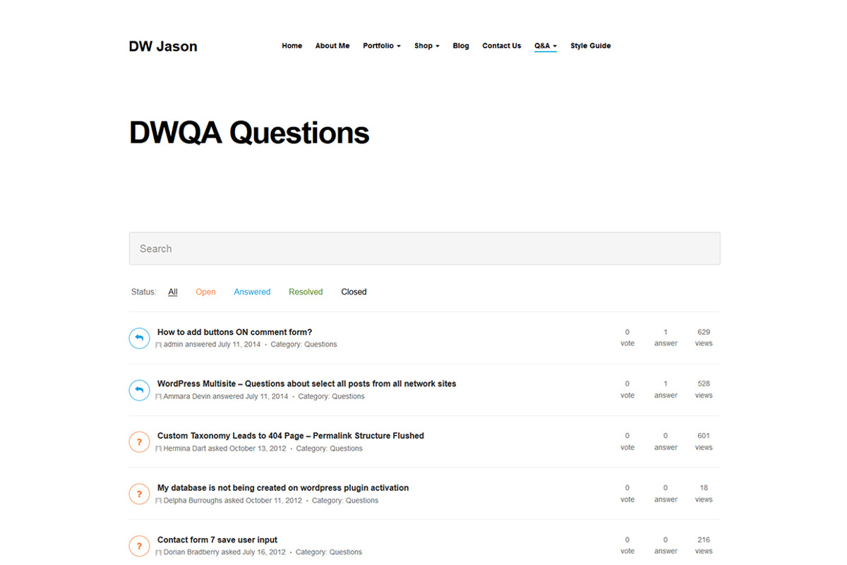 DW Jason - Portfolio WordPress Theme, a WordPress Template by DesignWall (Photo 2 of 5)