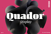 Quador Display, a Serif Font by fontador (Thumbnail 1 of 8)