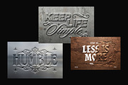 Embossed Engraved Text Effect, a Layer Style Add-On by Matsero (Thumbnail 2 of 4)