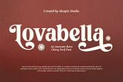 Lovabella - Retro Classy Serif Font, a Serif Font by Aksapix Studio (Thumbnail 1 of 10)