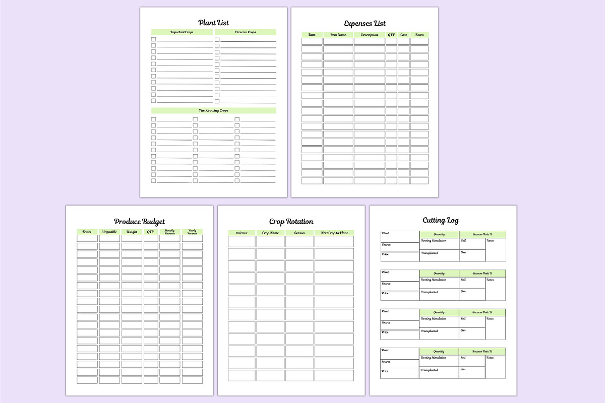 2025 Garden Planner For Canva, a Stationery Template by Shumaya (Photo 7 of 8)