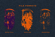 Grim Reaper Halloween Collection, an Object Illustration by Kaizla03 (Thumbnail 2 of 5)