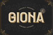 Giona - Classic Vintage Style Serif, a Serif Font by StoricType (Thumbnail 1 of 9)