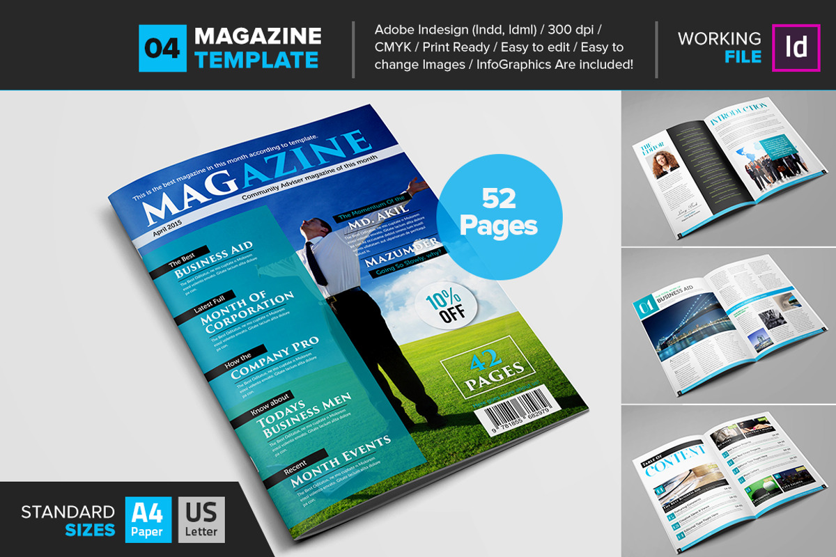 Magazine Bundle_10 Template_V01, a Magazine Template by Layout Design