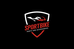 Sportbike logo illustration, a Branding & Logo Template by Dyn Studio