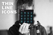Browser Neon | 16 Thin Line Icons, an Outline Icon by Alex Blogoodf (Thumbnail 3 of 11)