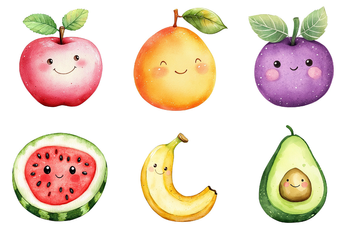 fruit collection Clipart, an Illustration by CitraGraphics (Photo 3 of 5)
