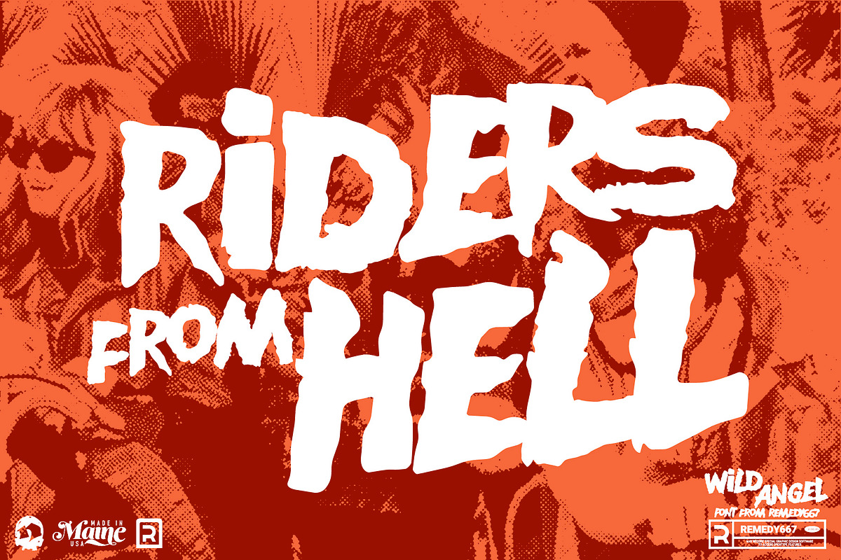 Wild Agel - Summertime Biker Font, a Handwritten Font by Remedy667 (Photo 6 of 10)