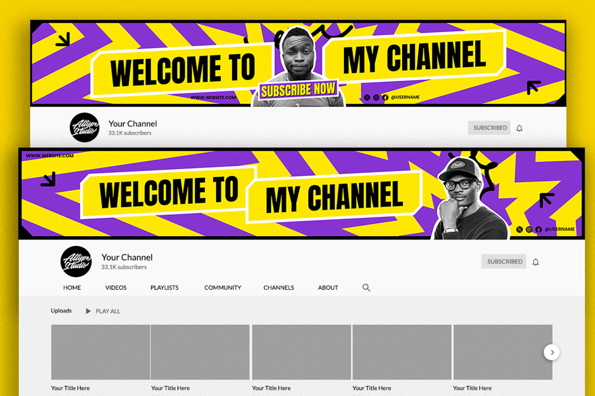 Reaction Video Youtube & Canva, a Social Media Template by Attype (Photo 2 of 5)