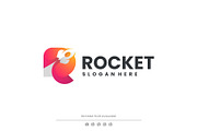 Gradient Modern Rocket Logo Design, a Branding & Logo Template by Artnivora.Std (Thumbnail 1 of 3)