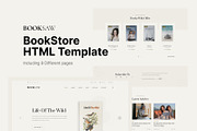 Booksaw – Bookstore Website Template, a HTML Template by TemplatesJungle (Thumbnail 4 of 8)