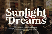 Sunlight Dreams - Retro Serif Font, a Serif Font by Viswell (Thumbnail 1 of 9)