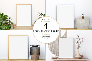 Frames Mockup Bundle, a Print Template by Mockup Shop
