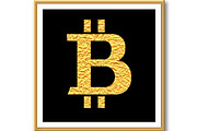 Gold Bitcoin. Money symbol. Vector, an Object Graphic by RODINA (Thumbnail 2 of 3)