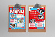 Red Blue Christmas Food Menu, a Flyer Template by graphicook (Thumbnail 1 of 4)