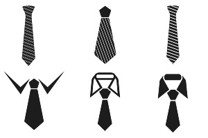 BowTie Neck Ties Set 1 Procreate