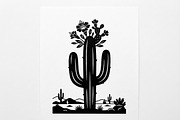 60 Desert Cactus Floral Silhouette, a Seasonal Illustration by Amazin_art (Thumbnail 10 of 24)