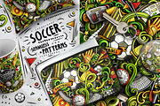 7 Soccer Doodle Seamless Patterns, a Pattern Graphic by BALABOLKA (Thumbnail 2 of 8)