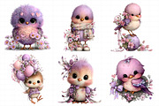 Whimsical Easter Birds Clipart, an Illustration by Daily.Designs (Thumbnail 7 of 8)