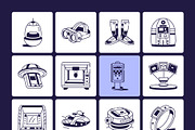 Future City Drawing Art, an Outline Icon by Vectors Market (Thumbnail 7 of 9)