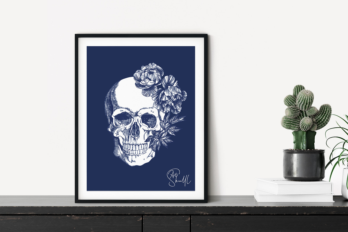 Skull art, a Texture Illustration by LanaDzi (Photo 7 of 12)