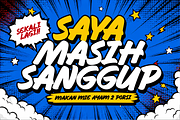 Uh Kaget Bold Comic Display Font, a Handwritten Font by Ronny Studio (Thumbnail 2 of 9)