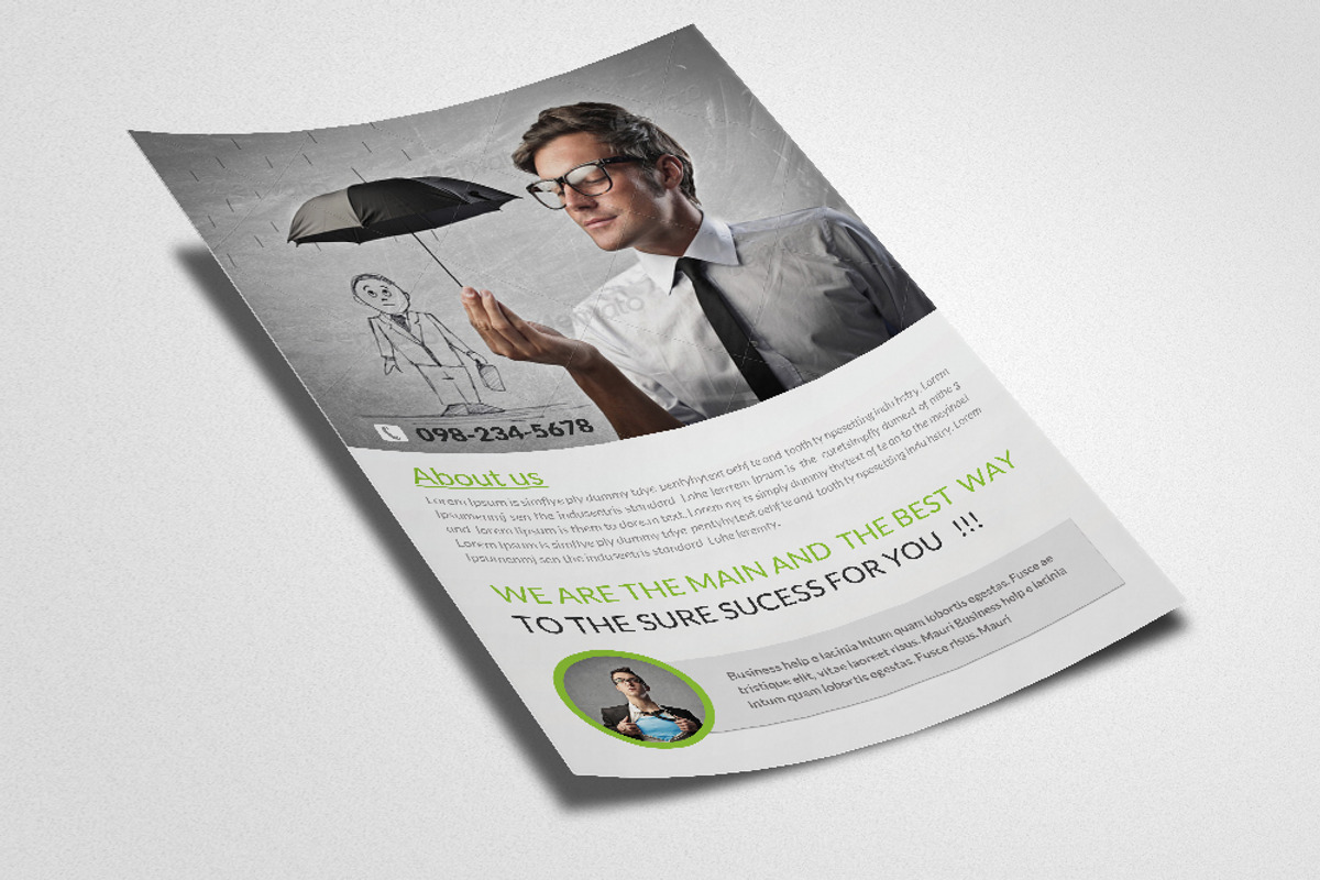 Creative Business Flyer Template, a Flyer Template by Psd Templates (Photo 3 of 3)