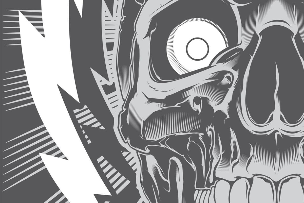 Crazy skull illustration, a Person Illustration by Mister Chek (Photo 2 of 3)