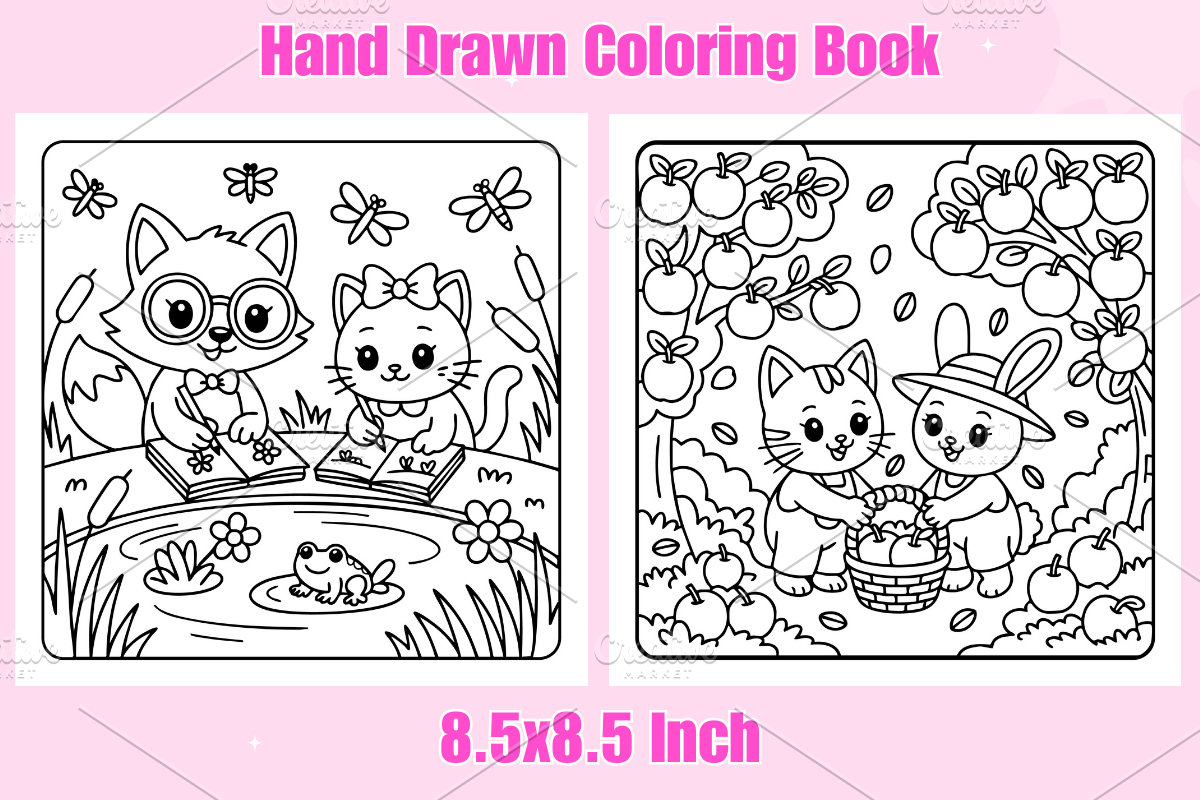 Cozy Date Bold & Easy Coloring Page, a Decorative Illustration by Coco Bloom (Photo 3 of 3)