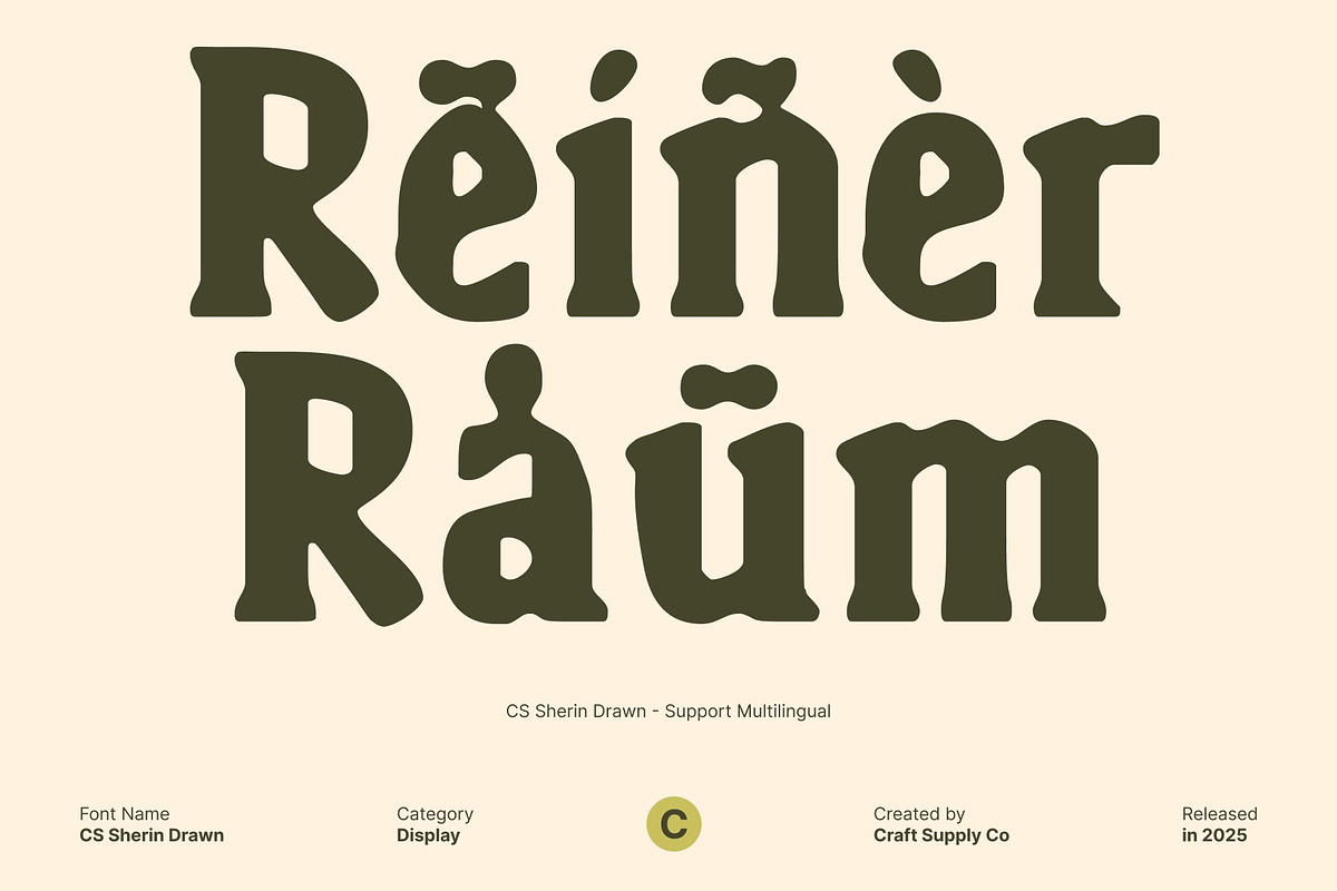CS Sherin Drawn, a Serif Font by Craft Supply Co. (Photo 6 of 8)