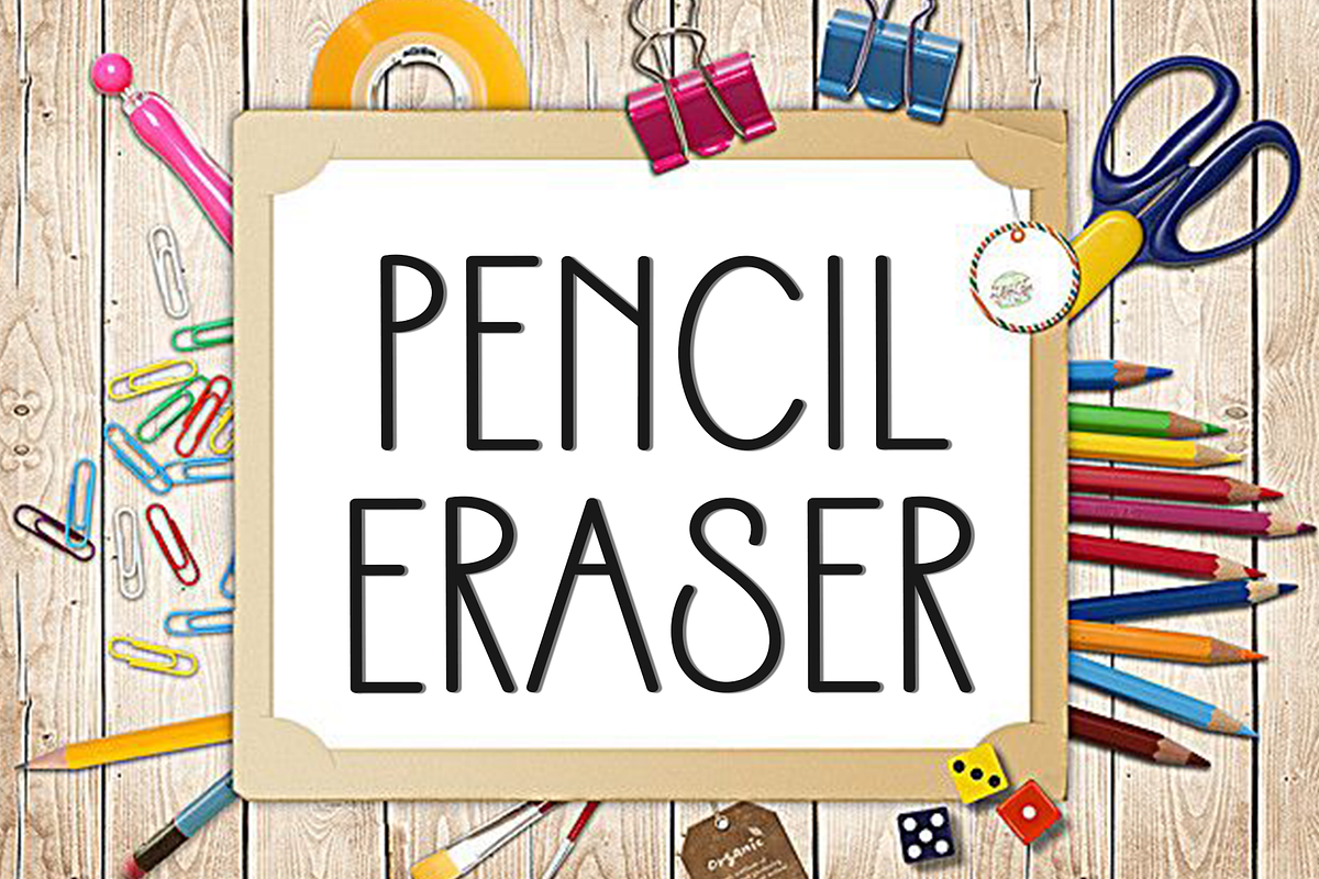 Pencil Eraser, a Sans Serif Font by InermediaSTUDIO (Photo 1 of 8)