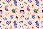 Back to school backgrounds, stickers, an Education Illustration by PaperTrident (Thumbnail 4 of 5)