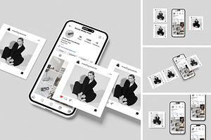 Social Media Post Mockup, an iPhone Mockup by Twins_studio926