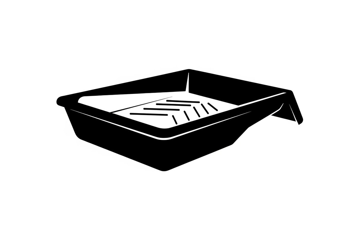 Paint Roller Tray Icon Silhouette, an Icon by hafijul (Photo 3 of 10)
